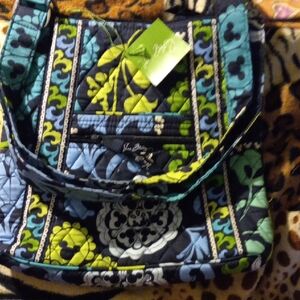 Vera Bradley Blue and Green Quilted Bag Authentic Disney